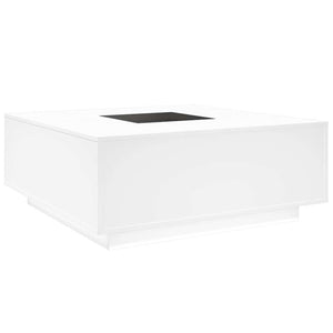 Τραπεζάκι Σαλονιού Infinity LED Λευκό 100x100x40 εκ.