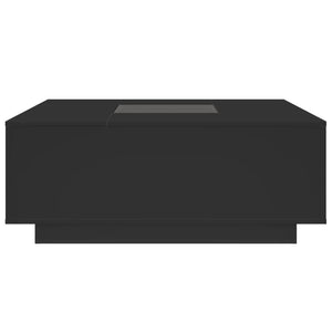Τραπεζάκι Σαλονιού Infinity LED Μαύρο 100x100x40 εκ.