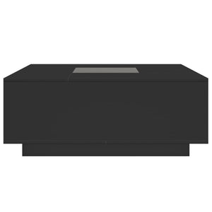Τραπεζάκι Σαλονιού Infinity LED Μαύρο 100x100x40 εκ.