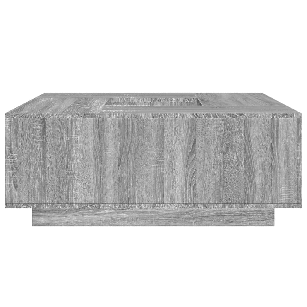 Τραπεζάκι Σαλονιού Γκρι Sonoma 100x100x40 εκ Επεξεργασμένο Ξύλο