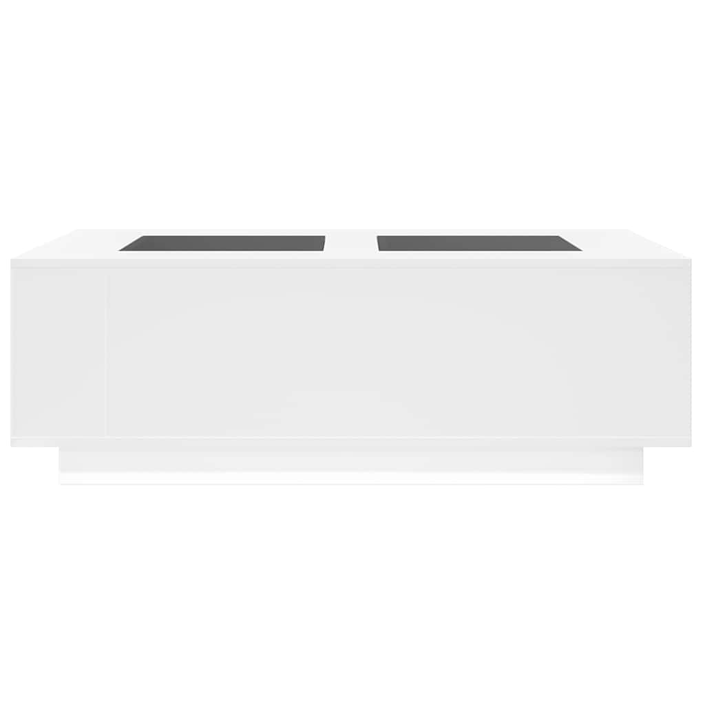 Τραπεζάκι Σαλονιού Infinity LED Λευκό 116x69x40 εκ.