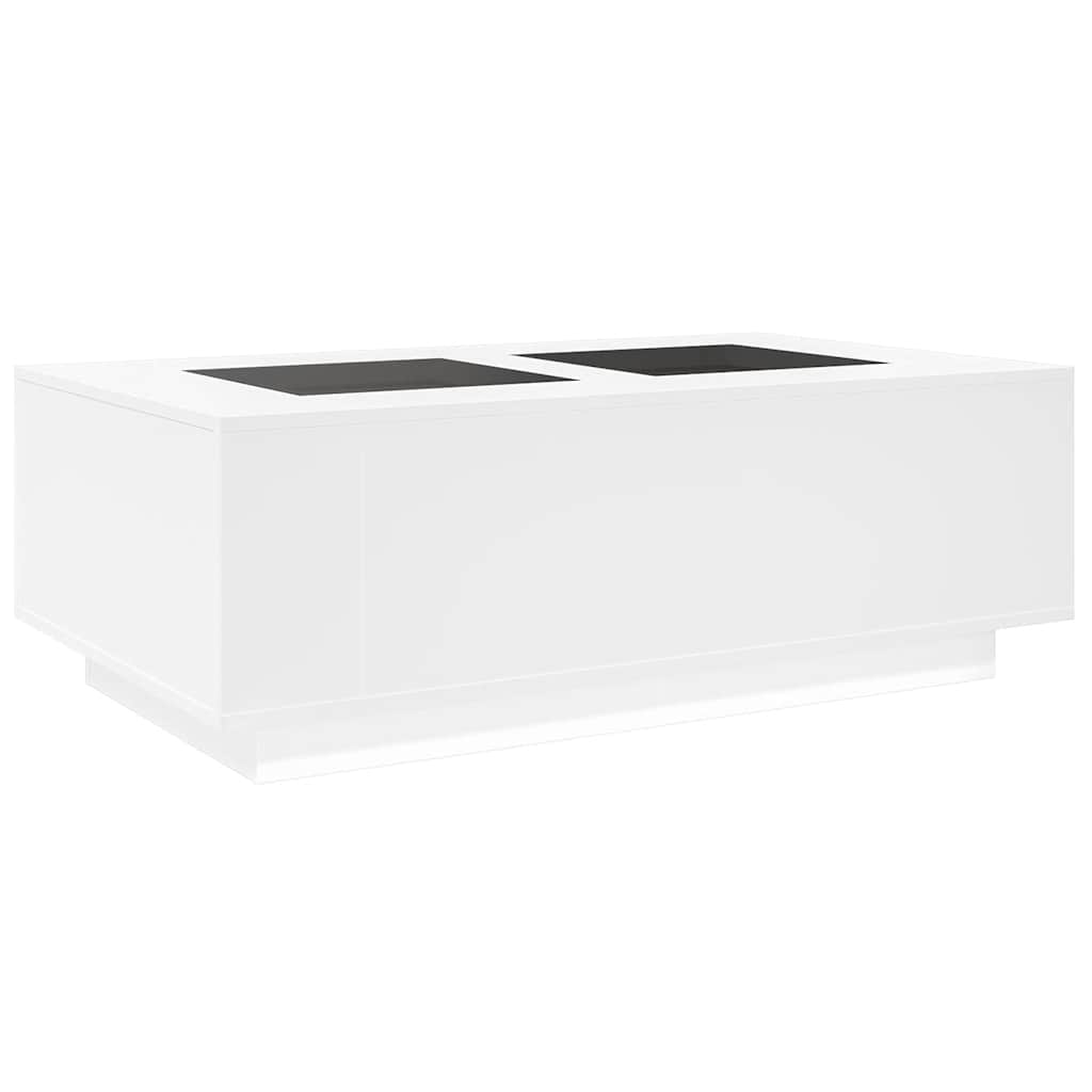 Τραπεζάκι Σαλονιού Infinity LED Λευκό 116x69x40 εκ.