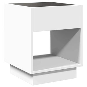 Κομοδίνο Άπειρο Φως LED Λευκό 40x40x50 εκ.