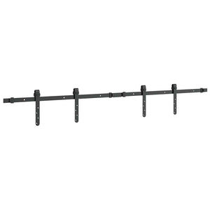 Κιτ συρόμενης ντουλάπας 152 cm Ανθρακούχο ατσάλι