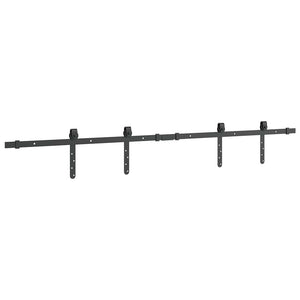 Κιτ συρόμενης ντουλάπας 152 cm Ανθρακούχο ατσάλι