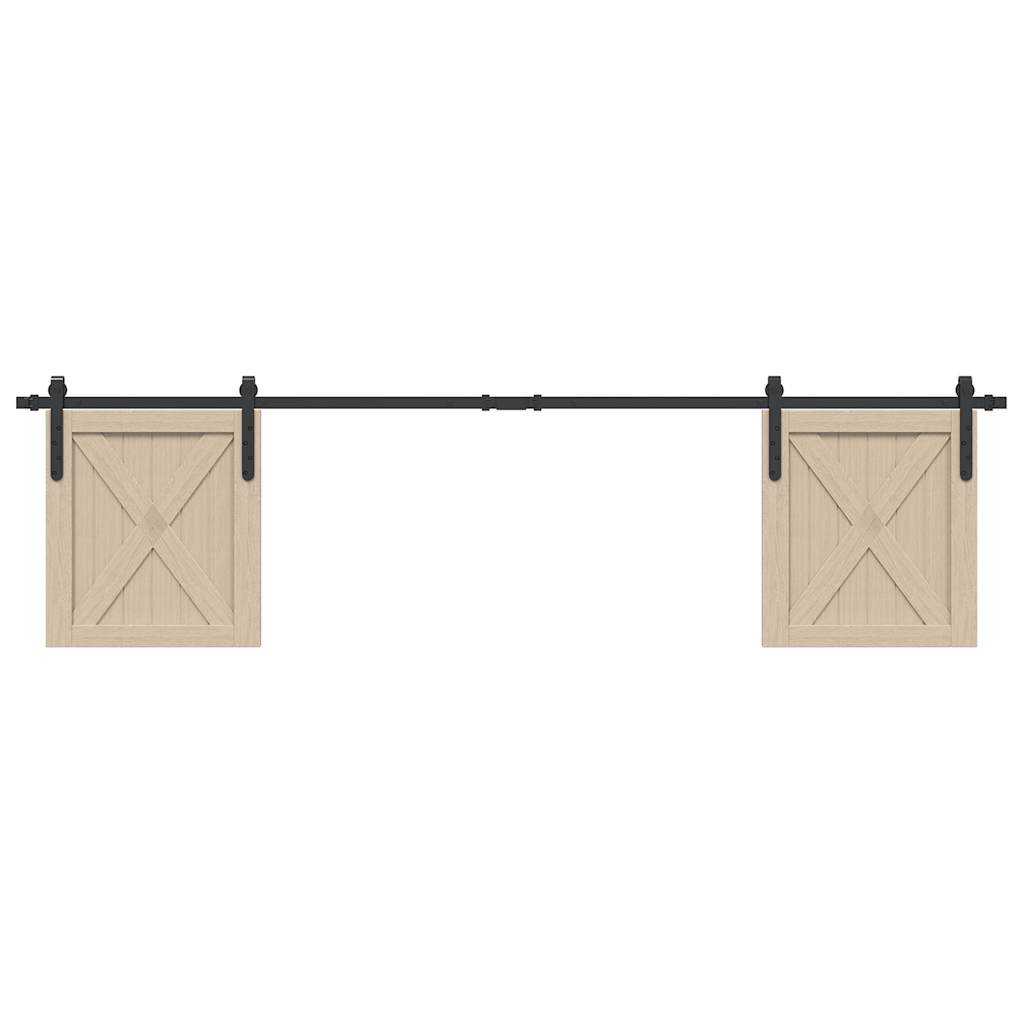 Κιτ συρόμενης πόρτας γραφείου 200 cm από ανθρακούχο χάλυβα