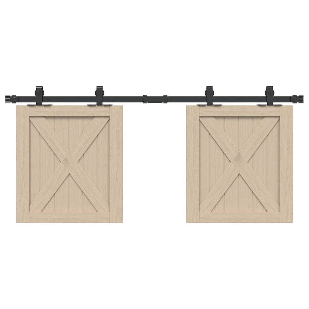 Κιτ συρόμενης πόρτας γραφείου 122 cm από ανθρακούχο χάλυβα