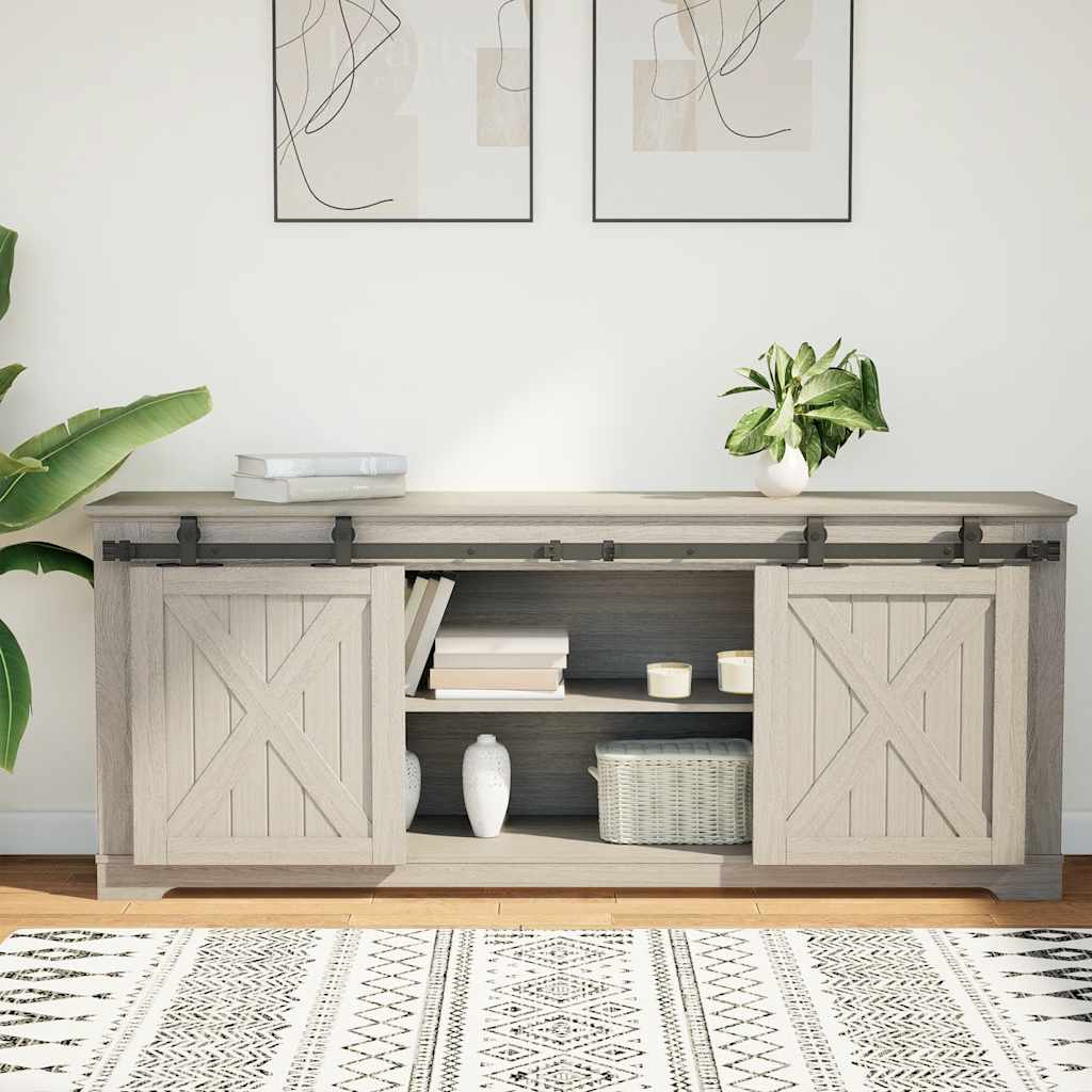 Κιτ συρόμενης ντουλάπας 152 cm Ανθρακούχο ατσάλι - Pakobazaar
