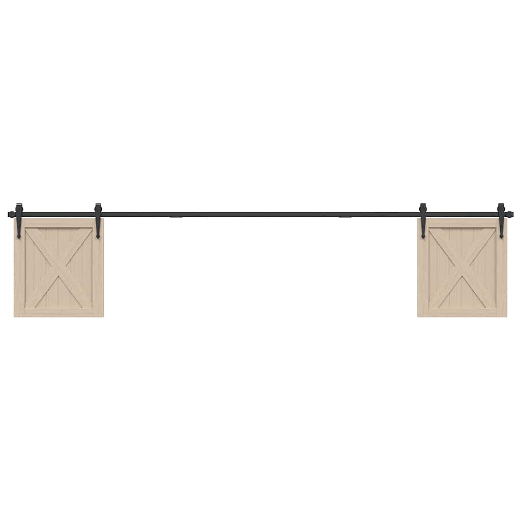 Κιτ συρόμενης πόρτας γραφείου 244 cm από ανθρακούχο χάλυβα