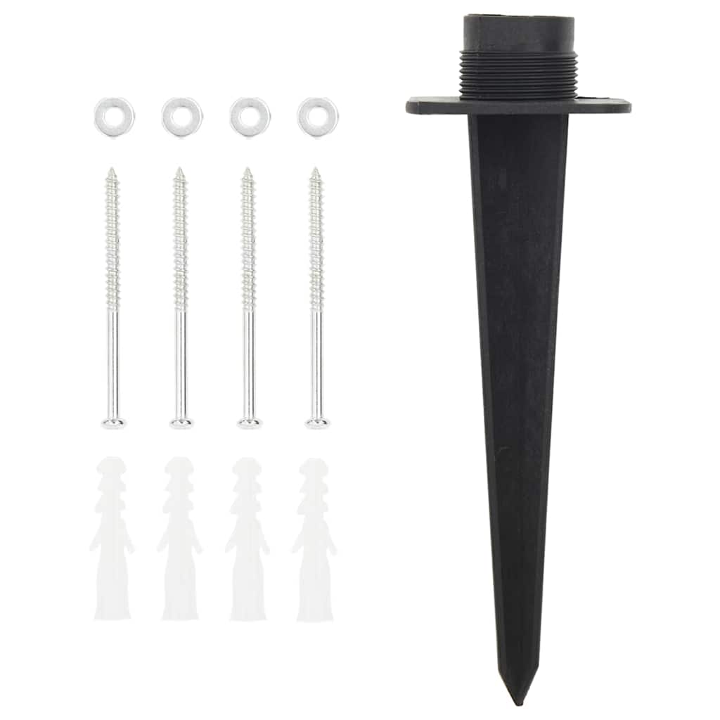 Πρίζα Εξ. Χώρου 4 Εξόδων με Ακίδα Μαύρο/Πράσινο 15,5x11x24 εκ.