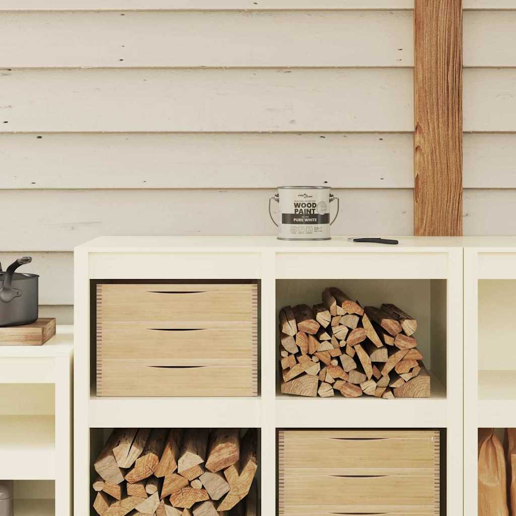 Βαφή ξύλου Λευκό 2,5 L Εκτύπωση τοίχου - Pakobazaar