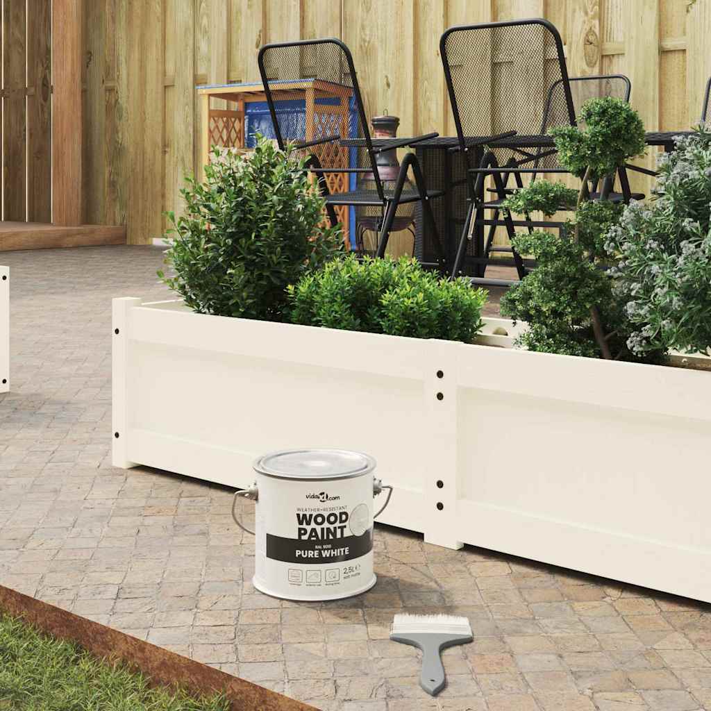 Βαφή ξύλου Λευκό 2,5 L Εκτύπωση τοίχου - Pakobazaar