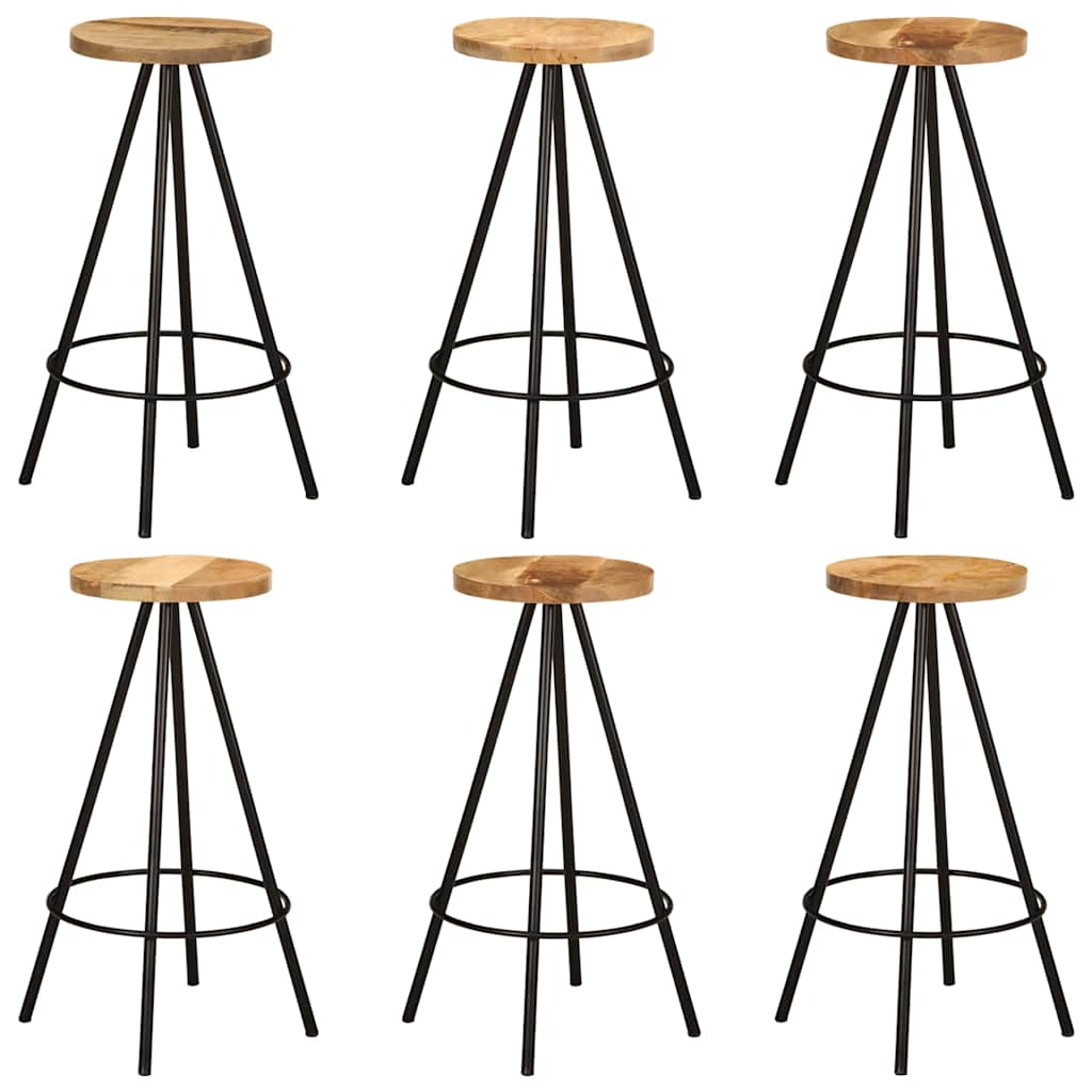 Σετ Μπαρ 7 Τεμαχίων από Μασίφ Ξύλο Μάνγκο