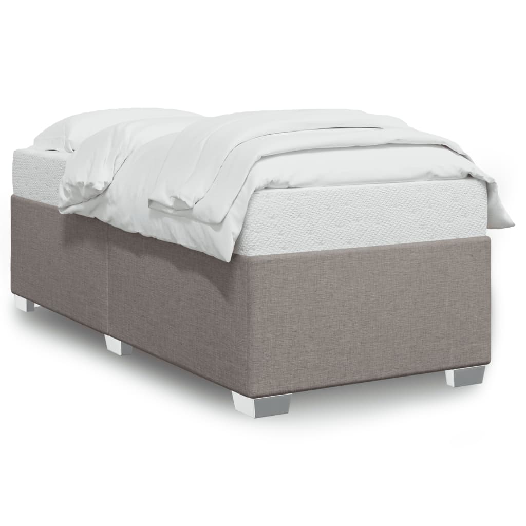 Σκελετός Κρεβατιού Χωρίς Στρώμα Taupe 80x200 εκ. Υφασμάτινο