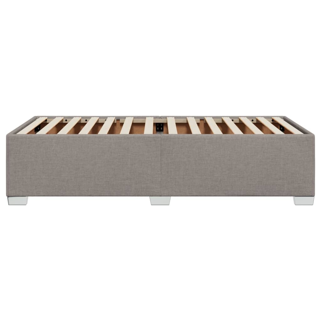 Σκελετός Κρεβατιού Χωρίς Στρώμα Taupe 80x200 εκ. Υφασμάτινο