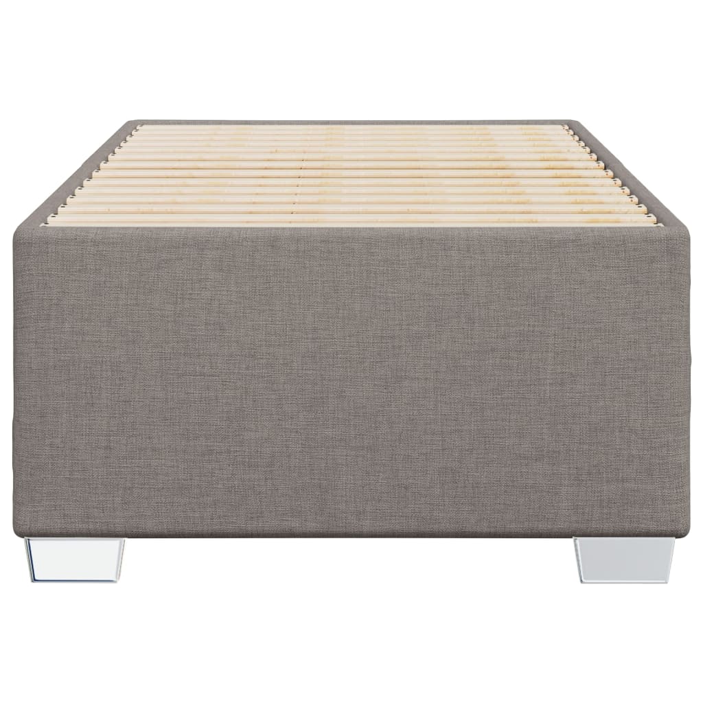 Σκελετός Κρεβατιού Χωρίς Στρώμα Taupe 90x190 εκ. Υφασμάτινο