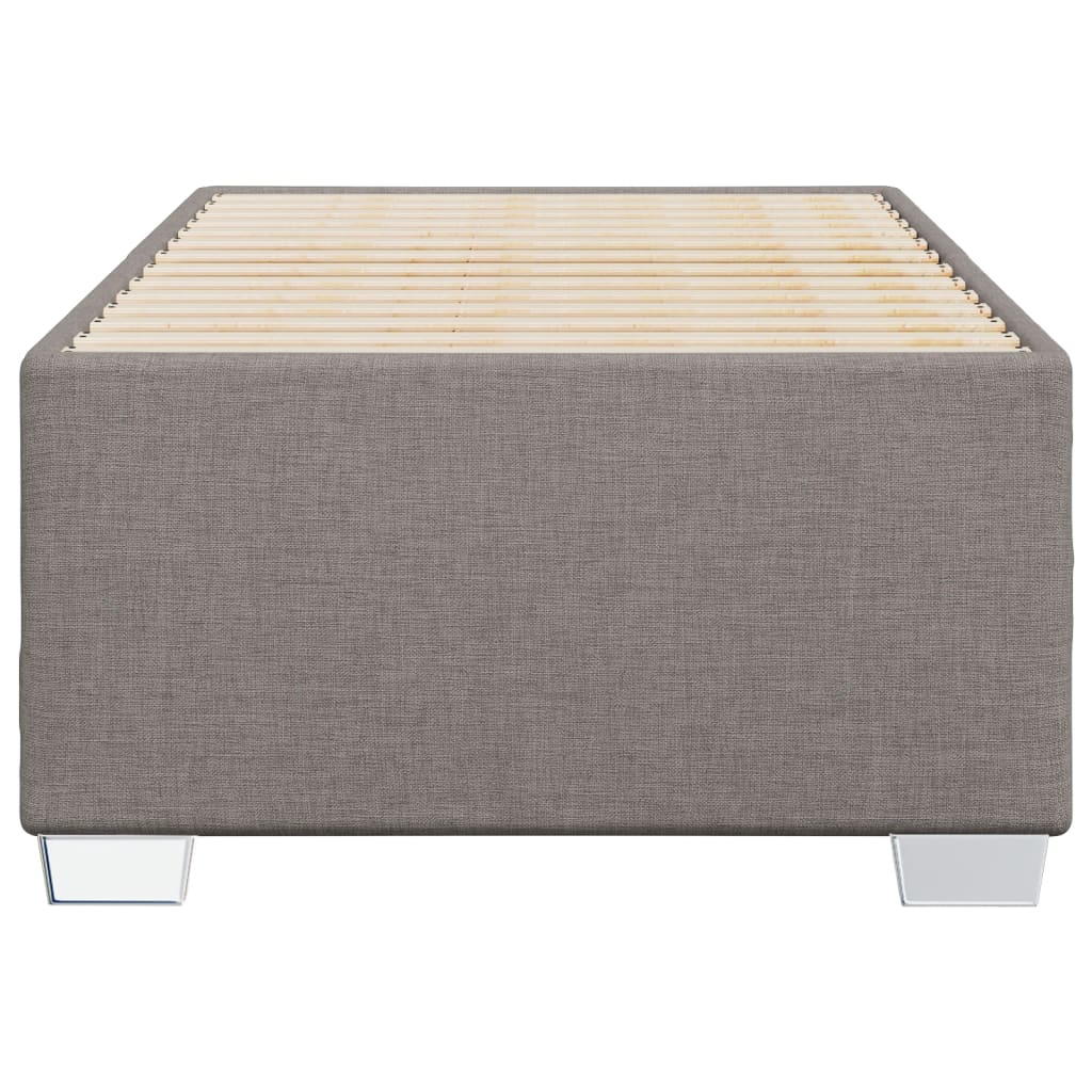 Σκελετός Κρεβατιού Χωρίς Στρώμα Taupe 90x200 εκ. Υφασμάτινο - Pakobazaar