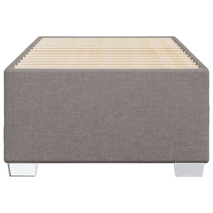Σκελετός Κρεβατιού Χωρίς Στρώμα Taupe 90x200 εκ. Υφασμάτινο - Pakobazaar