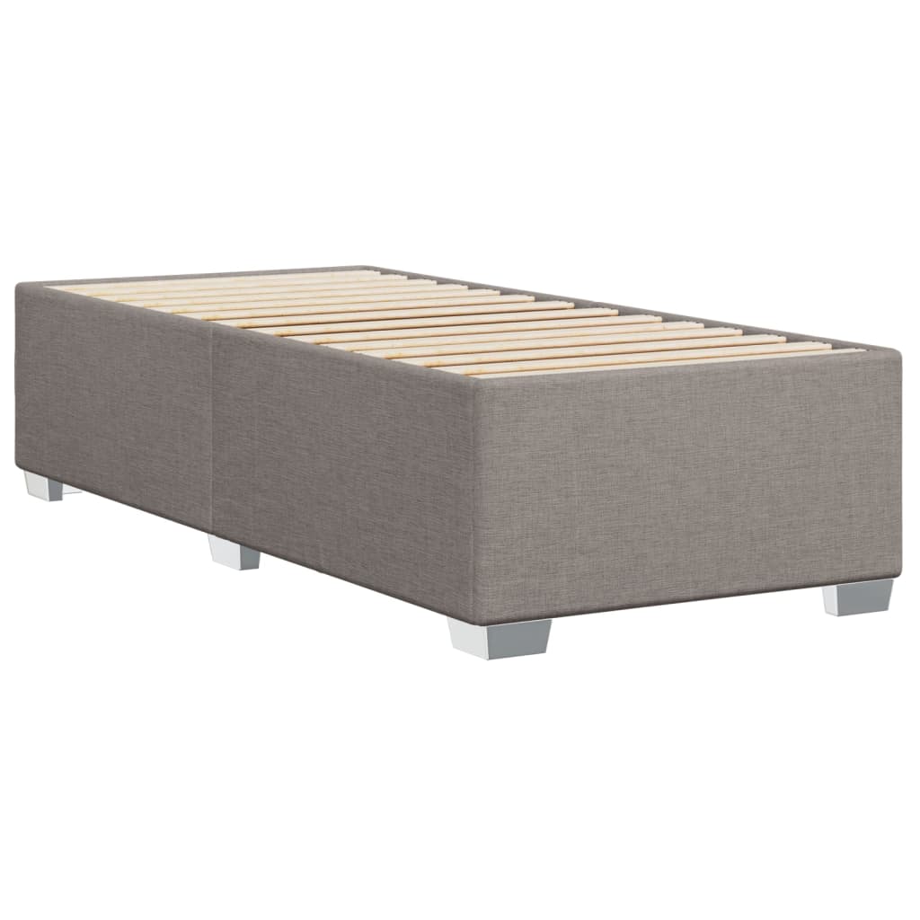 Σκελετός Κρεβατιού Χωρίς Στρώμα Taupe 90x200 εκ. Υφασμάτινο - Pakobazaar