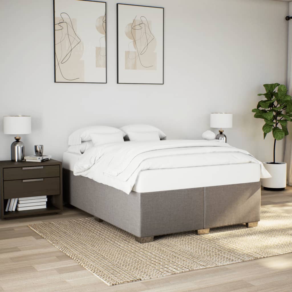 Σκελετός Κρεβατιού Χωρίς Στρώμα Taupe 140x190 εκ. Υφασμάτινο