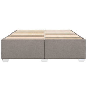 Σκελετός Κρεβατιού Χωρίς Στρώμα Taupe 200x200 εκ.Υφασμάτινο