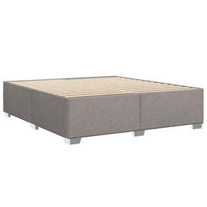 Σκελετός Κρεβατιού Χωρίς Στρώμα Taupe 200x200 εκ.Υφασμάτινο