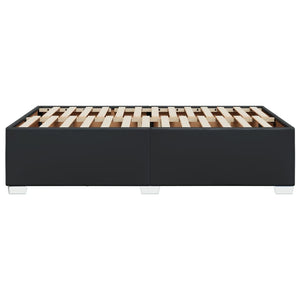 Σκελετός Κρεβατιού Χωρίς Στρώμα Μαύρο 120x190 εκ.Συνθ. Δέρμα