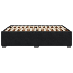 Σκελετός Κρεβατιού Χωρίς Στρώμα Μαύρο 140x190 εκ. Βελούδινο