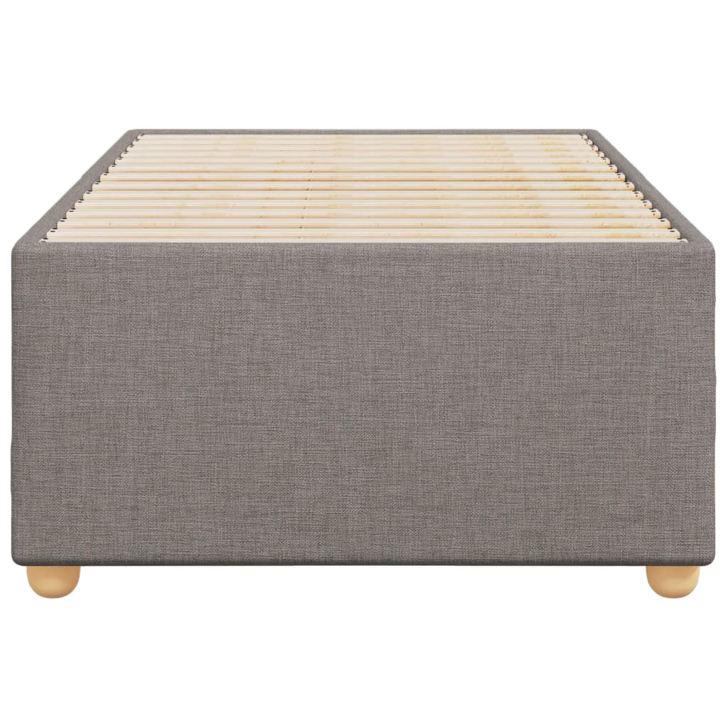 Σκελετός Κρεβατιού Χωρίς Στρώμα Taupe 80x200 εκ. Υφασμάτινο