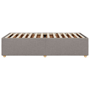 Σκελετός Κρεβατιού Χωρίς Στρώμα Taupe 80x200 εκ. Υφασμάτινο