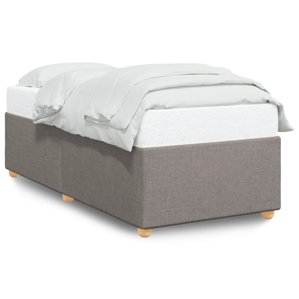 Σκελετός Κρεβατιού Χωρίς Στρώμα Taupe 90x190 εκ. Υφασμάτινο