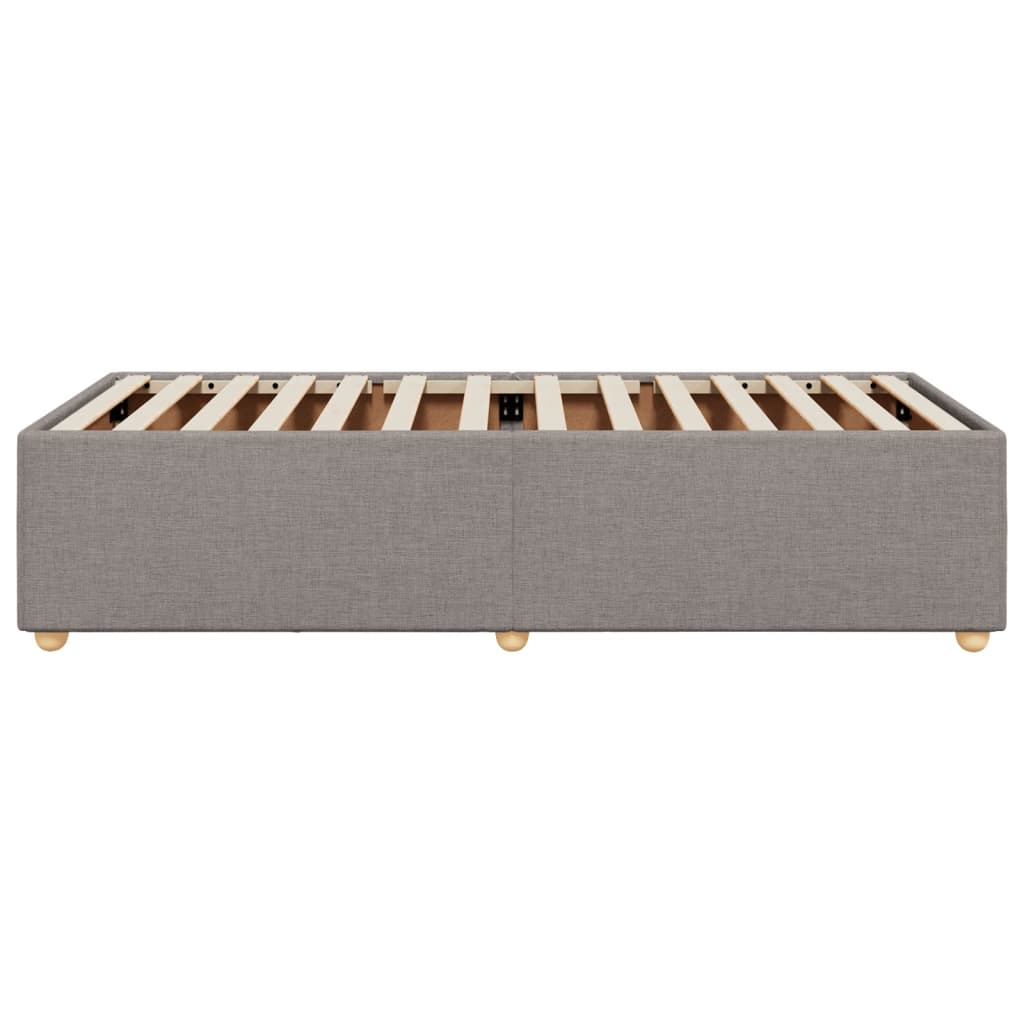 Σκελετός Κρεβατιού Χωρίς Στρώμα Taupe 90x190 εκ. Υφασμάτινο