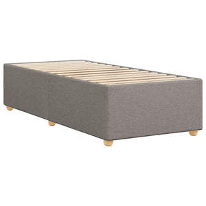 Σκελετός Κρεβατιού Χωρίς Στρώμα Taupe 90x190 εκ. Υφασμάτινο