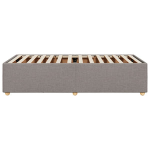 Σκελετός Κρεβατιού Χωρίς Στρώμα Taupe 90x200 εκ. Υφασμάτινο