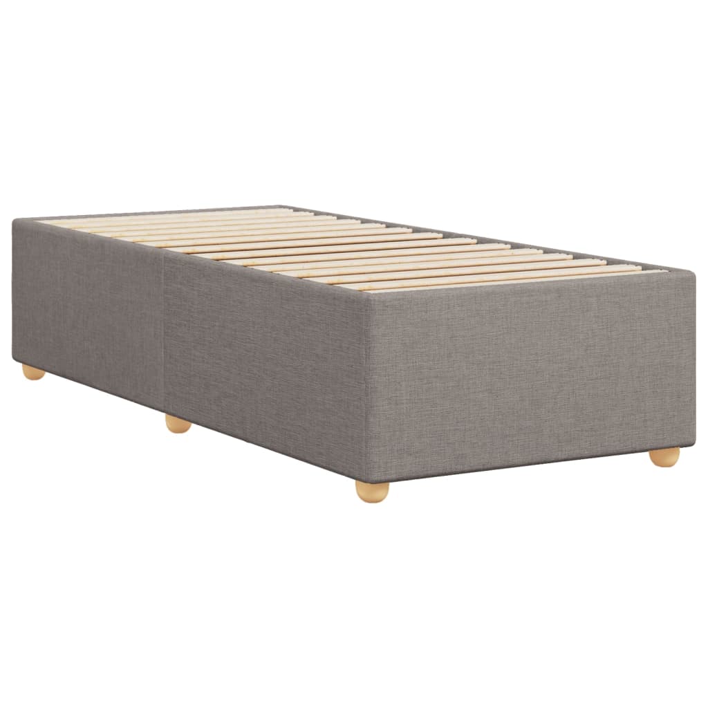 Σκελετός Κρεβατιού Χωρίς Στρώμα Taupe 90x200 εκ. Υφασμάτινο