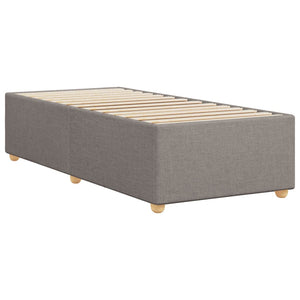Σκελετός Κρεβατιού Χωρίς Στρώμα Taupe 90x200 εκ. Υφασμάτινο