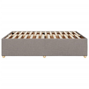 Σκελετός Κρεβατιού Χωρίς Στρώμα Taupe 140x190 εκ. Υφασμάτινο