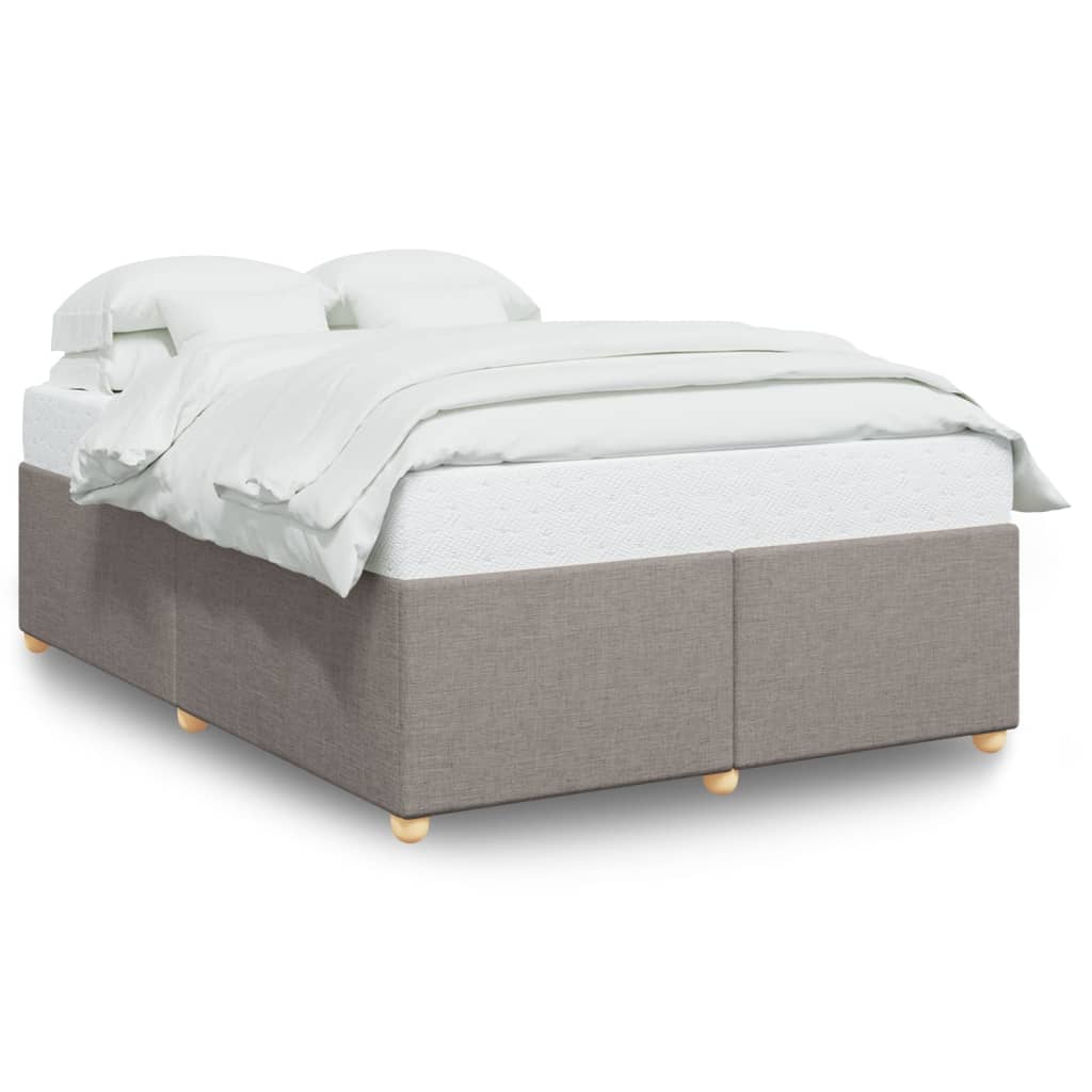 Σκελετός Κρεβατιού Χωρίς Στρώμα Taupe 140x200 εκ. Υφασμάτινο