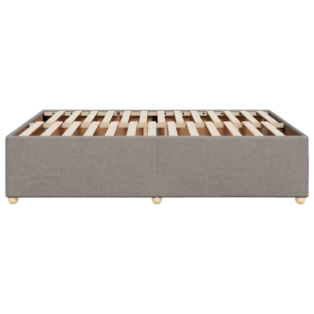 Σκελετός Κρεβατιού Χωρίς Στρώμα Taupe 140x200 εκ. Υφασμάτινο