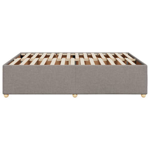 Σκελετός Κρεβατιού Χωρίς Στρώμα Taupe 140x200 εκ. Υφασμάτινο