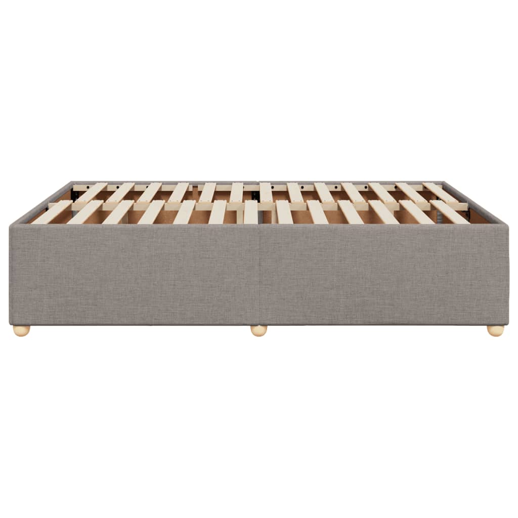 Σκελετός Κρεβατιού Χωρίς Στρώμα Taupe 160x200 εκ. Υφασμάτινο