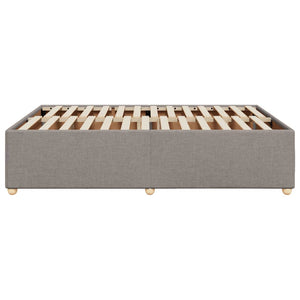 Σκελετός Κρεβατιού Χωρίς Στρώμα Taupe 160x200 εκ. Υφασμάτινο