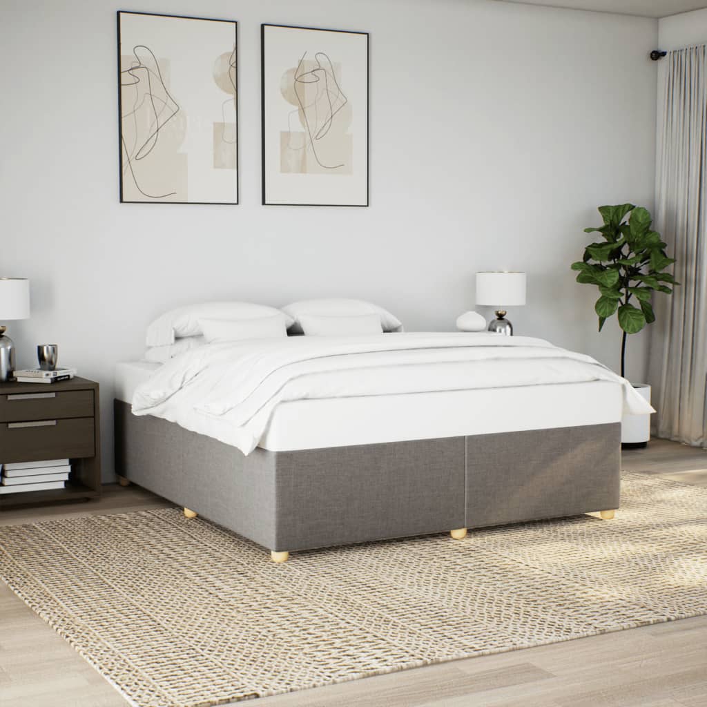 Σκελετός Κρεβατιού Χωρίς Στρώμα Taupe 180x200 εκ. Υφασμάτινο