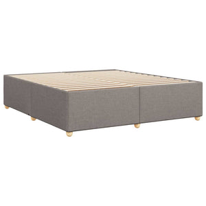 Σκελετός Κρεβατιού Χωρίς Στρώμα Taupe 200x200 εκ.Υφασμάτινο - Pakobazaar