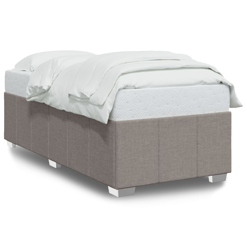 Σκελετός Κρεβατιού Χωρίς Στρώμα Taupe 80x200 εκ. Υφασμάτινο