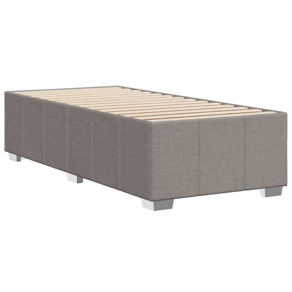 Σκελετός Κρεβατιού Χωρίς Στρώμα Taupe 80x200 εκ. Υφασμάτινο