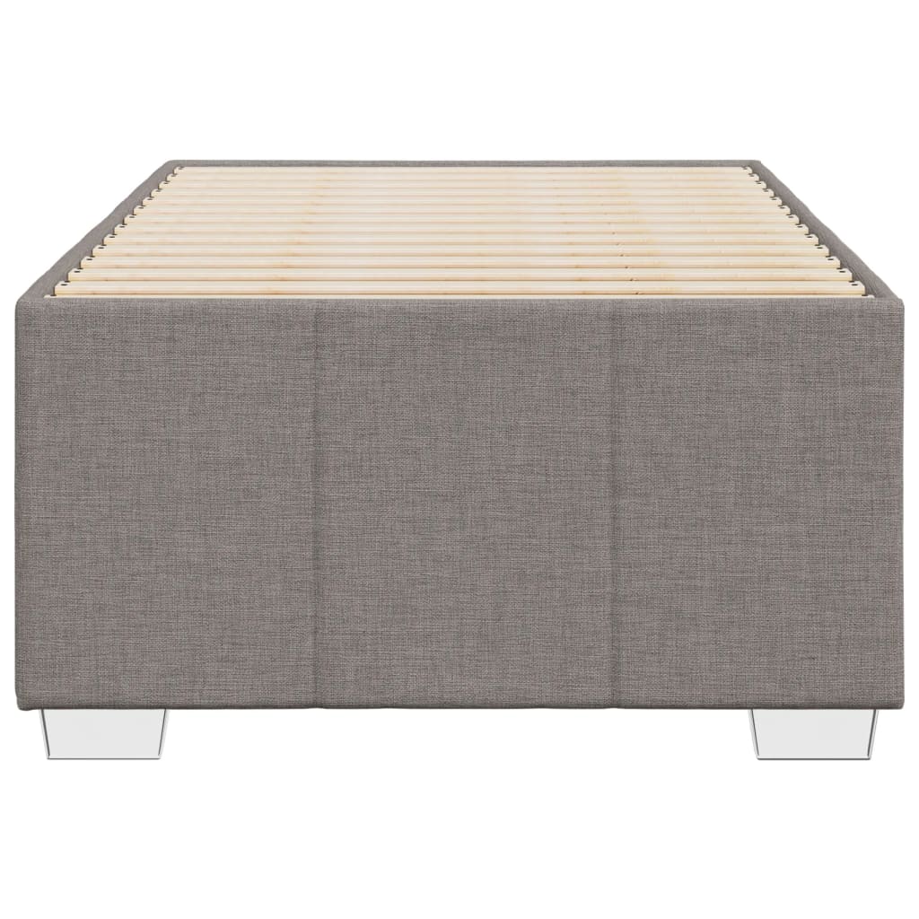Σκελετός Κρεβατιού Χωρίς Στρώμα Taupe 90x190 εκ. Υφασμάτινο - Pakobazaar