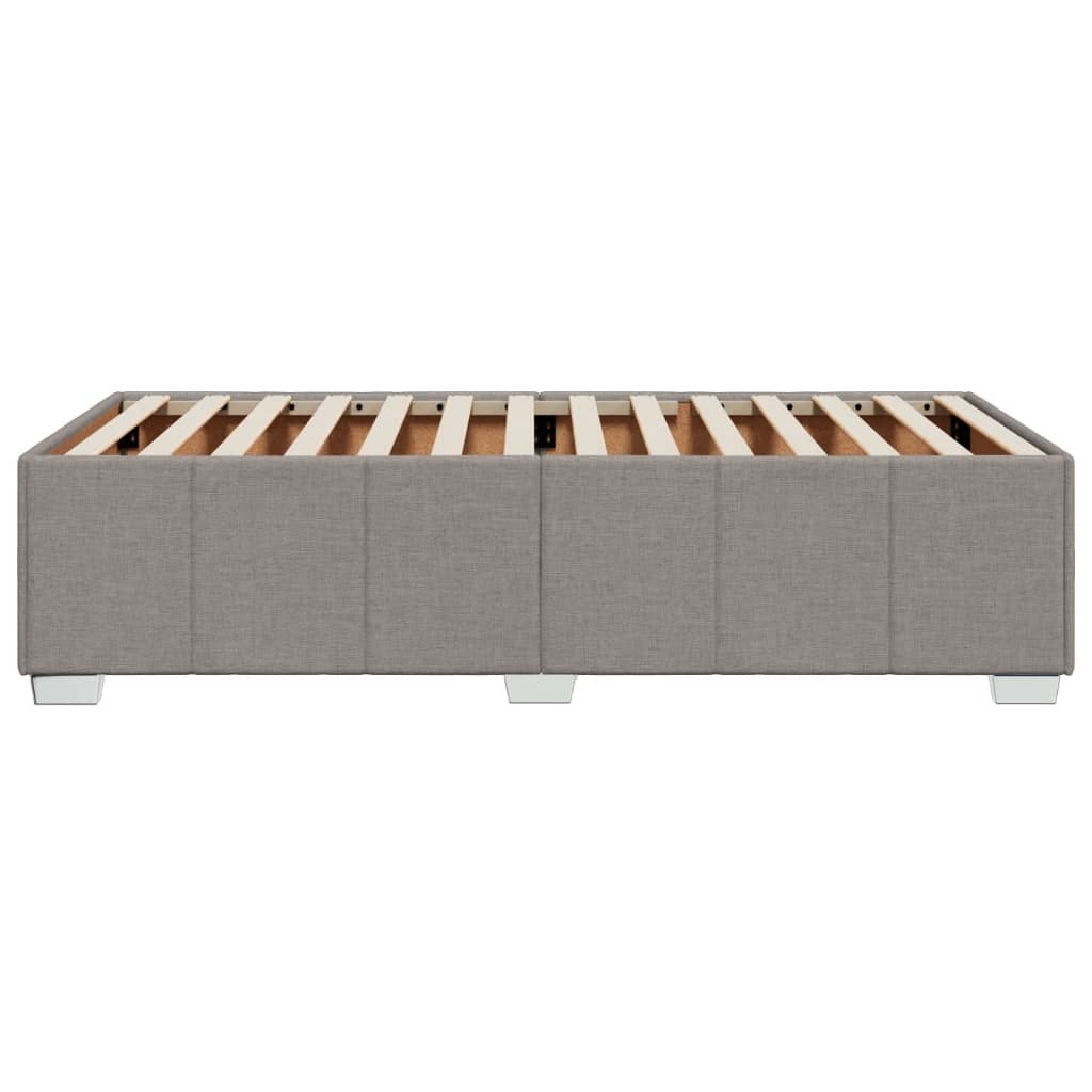 Σκελετός Κρεβατιού Χωρίς Στρώμα Taupe 90x190 εκ. Υφασμάτινο - Pakobazaar
