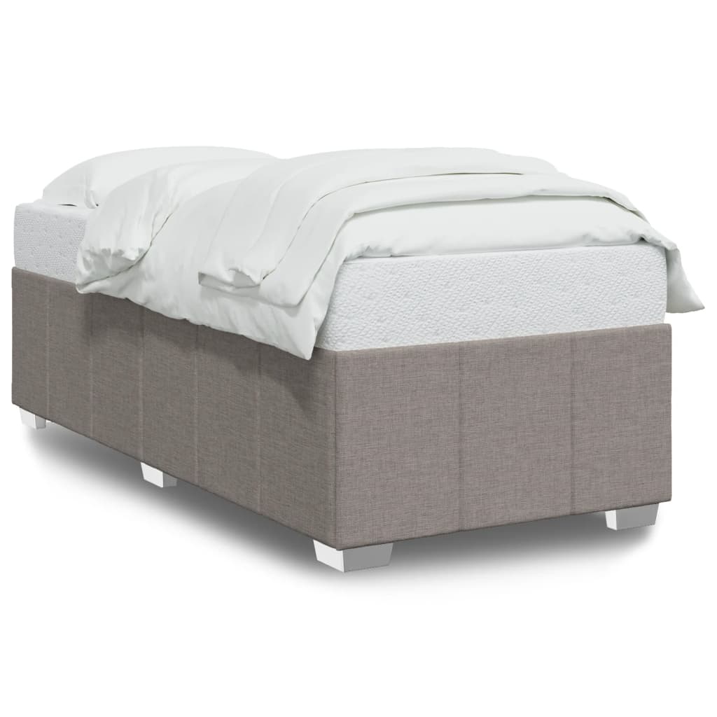 Σκελετός Κρεβατιού Χωρίς Στρώμα Taupe 90x200 εκ. Υφασμάτινο - Pakobazaar