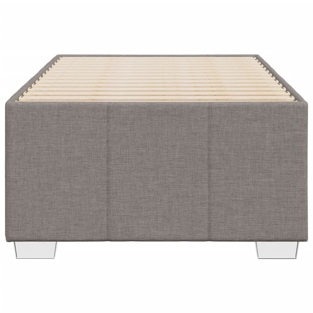 Σκελετός Κρεβατιού Χωρίς Στρώμα Taupe 90x200 εκ. Υφασμάτινο - Pakobazaar